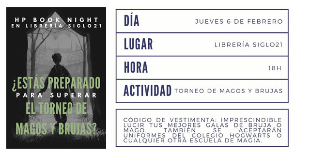 Celebra la Harry Potter Book Night en la librería Siglo XXI de Zaragoza